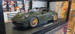 Porsche 911 (992) Targa 4S olijfgroen 1:18 GT-Spirit, Ophalen of Verzenden, Nieuw, Auto, Overige merken