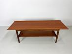 Vintage salontafel jaren 60 teak, 100 tot 150 cm, Verzenden, Teakhout, 50 tot 100 cm