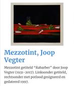 Mezzotint Joop Vegter, Antiek en Kunst, Kunst | Schilderijen | Modern, Ophalen of Verzenden