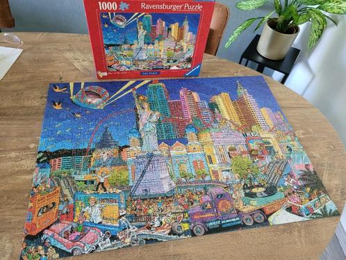 CITIES OF THE WORLD = LAS VEGAS 1000 stukjes kost 5,00, Hobby en Vrije tijd, Denksport en Puzzels, Zo goed als nieuw, Legpuzzel