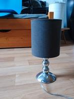 Tafellamp chroom met zwarte kap, Ophalen, Zo goed als nieuw, Minder dan 50 cm
