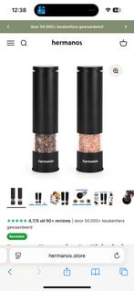 Elektrische zout en pepermolen, Hermanos, Ophalen of Verzenden, Gebruikt