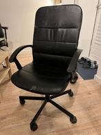 Zwarte bureaustoel, Huis en Inrichting, Bureaustoelen, Ophalen, Gebruikt, Zwart, Bureaustoel
