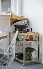 Vintage Barcart / Drank Trolley Hollywood Regency Stijl, Ophalen