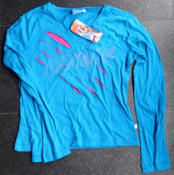 O'Neill dames longsleeve shirt blauw roze maat XL / 42 NIEUW beschikbaar voor biedingen