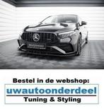 Maxton Design Mercedes A35 AMG Facelift Spoiler Splitter Lip, Auto diversen, Tuning en Styling, Verzenden