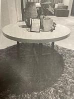 Metz Salontafel met metaal onderstel, Ophalen, 50 tot 100 cm, Rond, 50 tot 100 cm