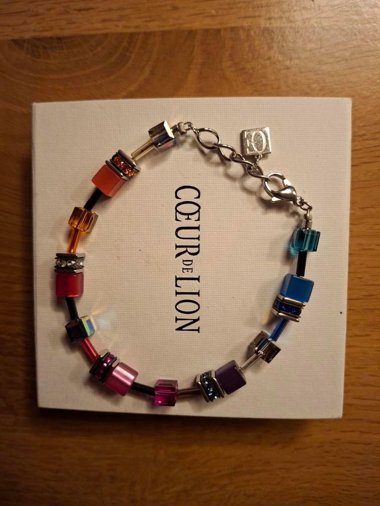 Coeur de Lion Geo Cube Armband, Ophalen of Verzenden, Zo goed als nieuw, Overige kleuren, Met strass
