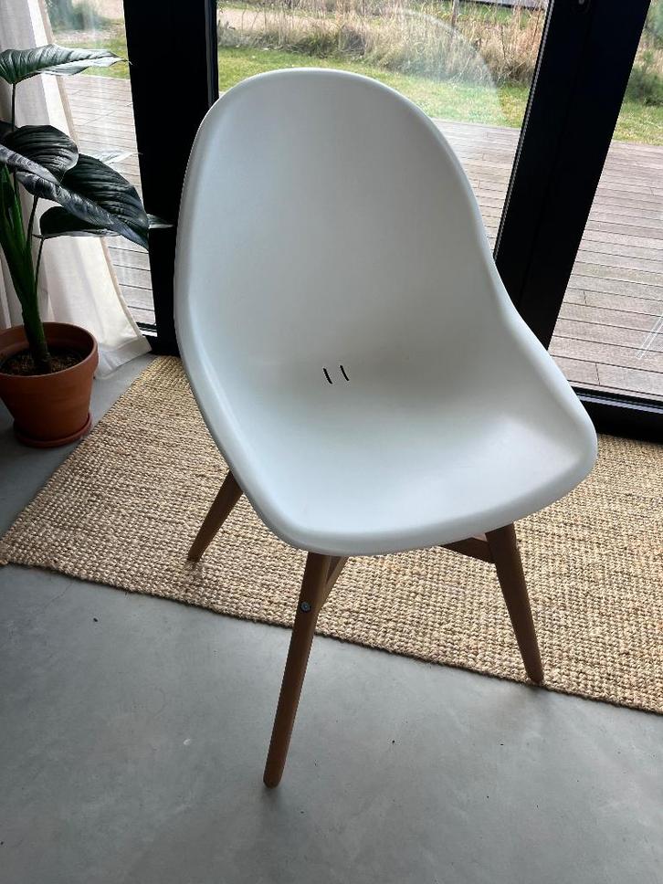6 x Ikea Fanbyn stoelen - Wit / hout - eetkamerstoel, Huis en Inrichting, Stoelen, Gebruikt, Vijf, Zes of meer stoelen, Hout, Kunststof