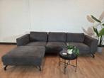 Moderne grijze hoekbank met chaise longue, Ophalen of Verzenden, Zo goed als nieuw, Stof, Modern