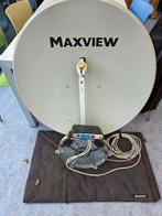 Complete schotelset voor camper - Maxview  80cm, Ophalen, Gebruikt, (Schotel)antenne, Overige merken