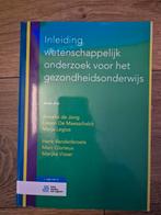 Inleiding wetenschappelijk onderzoek voor het gezondheidsond, Ophalen of Verzenden, Nieuw, Marc Glorieux; Anneke de Jong; Lieven De Maesschalck; Marijke...