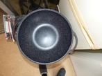 BIKO WOKPAN MET GLAZENDEKSEL., Ophalen, Keramische plaat, Wok, Nieuw