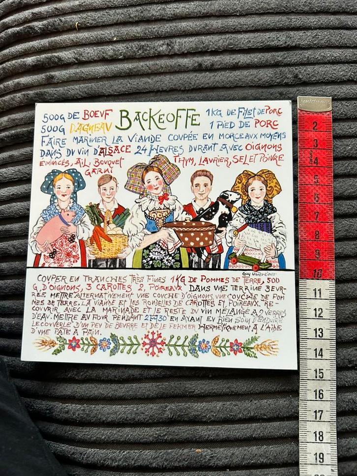 775. Kaart illustr Frans Recept, Verzamelen, Ansichtkaarten | Themakaarten, Ongelopen, Ophalen of Verzenden