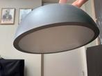 Moderne dimbare plafondlamp zilvergrijs metallic 70cm x 21cm, Ophalen, Zo goed als nieuw