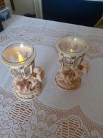 2 theelicht huiders in rococo stijl, Huis en Inrichting, Woonaccessoires | Kandelaars en Kaarsen, Ophalen of Verzenden, Overige materialen