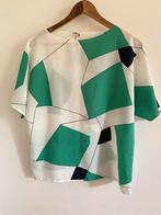 Grafische print vlinder top maat s/m, Ophalen of Verzenden, Vintage, Korte mouw, Maat 36 (S)