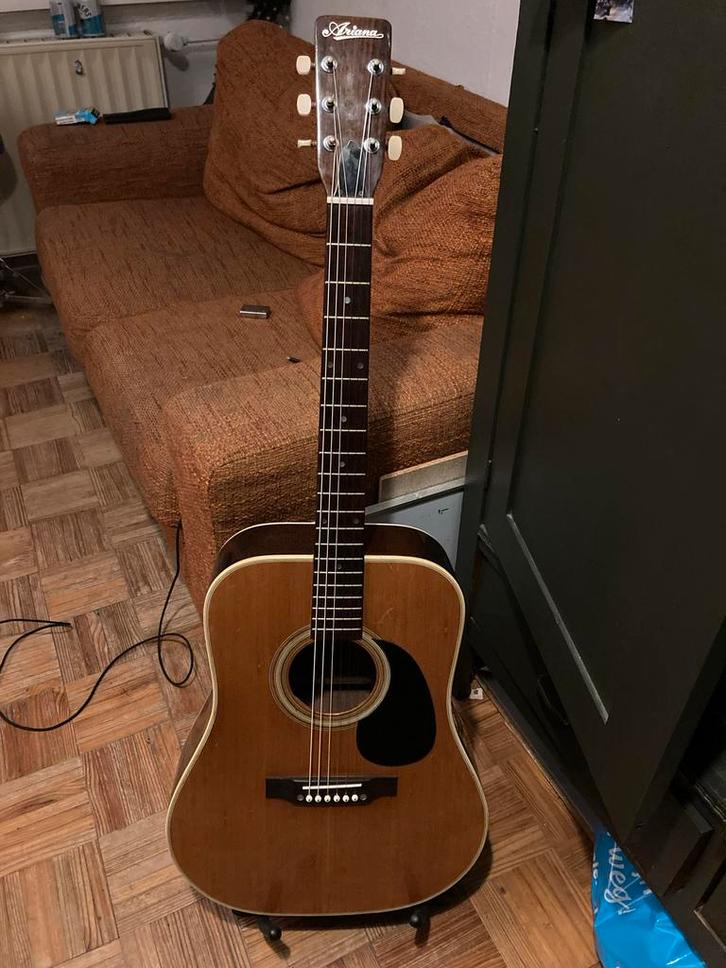 Ariana Dreadnought Gitaar - Matsumoku, jaren 70, Muziek en Instrumenten, Snaarinstrumenten | Gitaren | Akoestisch, Gebruikt, Western- of Steelstringgitaar