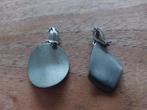 Designer design Jorgen jensen pewter oorbellen modernist, Overige materialen, Ophalen of Verzenden, Zilver, Hangers