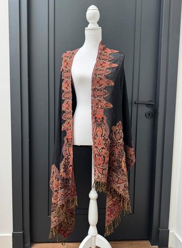 Vintage Barnett & Barnett wollen XL sjaal omslagdoek beschikbaar voor biedingen