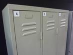 Leuke vintage locker / lockerkast / kledinglocker 3-deurs, Gebruikt, Vintage, Ophalen of Verzenden, Nb