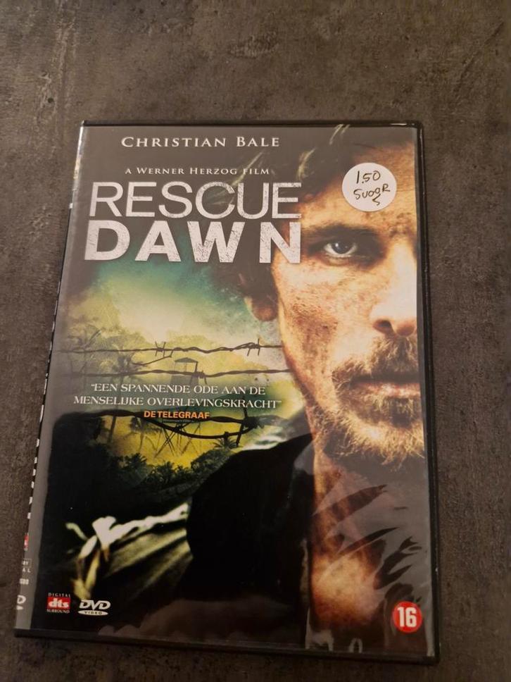 182 Rescue Dawn DVD - Christian Bale, Cd's en Dvd's, Dvd's | Drama, Zo goed als nieuw, Waargebeurd drama, Vanaf 16 jaar, Ophalen of Verzenden