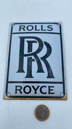 Emaille rolls royce plaat, Reclamebord, Gebruikt, Ophalen of Verzenden
