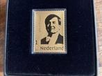 postzegel goud Alexander / Maxima, Postzegels en Munten, Postzegels | Nederland, Ophalen of Verzenden, Na 1940