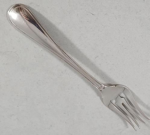 Zilveren zuurvorkje vleesbelegvorkje dubbel Rondfilet antiek, Antiek en Kunst, Antiek | Goud en Zilver, Zilver, Ophalen of Verzenden
