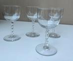 Set van 4 port glaasjes gedraaide steel, Ophalen of Verzenden