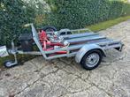 PERFECTE Motortrailer 3 motoren - inrijklemmen - disselbak, Auto diversen, Aanhangers en Bagagewagens, Ophalen, Zo goed als nieuw