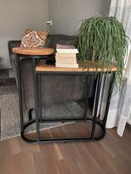 Bijzet tafel, Huis en Inrichting, Tafels | Sidetables, Ophalen, 50 tot 100 cm, Zo goed als nieuw, Metaal