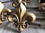 6 gouden embrasses (gordijnhouders/ophanghaken) franse lelie, Ophalen of Verzenden, Zo goed als nieuw, Minder dan 50 cm, Minder dan 100 cm