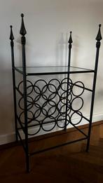 Metalen wijnrek, Ophalen, 5 tot 15 flessen, Zo goed als nieuw, Metaal