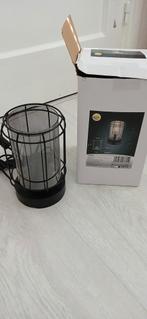 Nieuwe industriële lamp glas met zwart metaal, Ophalen of Verzenden, Nieuw, Glas, Minder dan 50 cm