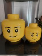 Lego hoofden, lego opbergbakken, lego voorraadpot, Kinderen en Baby's, Speelgoed | Duplo en Lego, Ophalen of Verzenden, Gebruikt