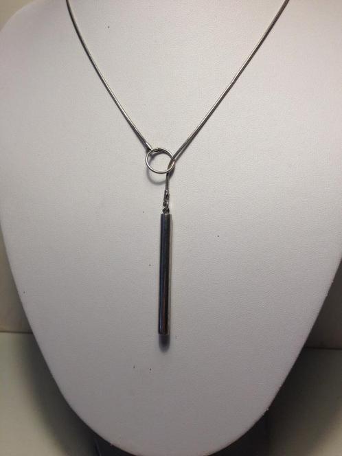 zilveren ketting met zilveren hanger 925, Sieraden, Tassen en Uiterlijk, Kettingen, Zo goed als nieuw, Zilver, Zilver, Met hanger