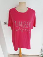 Shirt maat XXL stretch fuchsia, Kleding | Dames, T-shirts, Verzenden, Zo goed als nieuw, Roze, Korte mouw