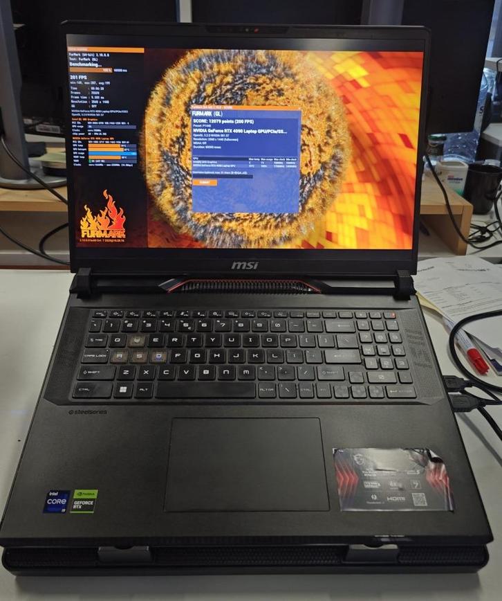 MSI Raider GE78HX i9 RTX4090 32GB 2TB, Computers en Software, Windows Laptops, Zo goed als nieuw, 17 inch of meer, SSD, 4 Ghz of meer