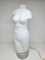 James & Poki Co gematteerd glazen torso tafellamp, 1990, Ophalen of Verzenden, Zo goed als nieuw, Glas, Modern