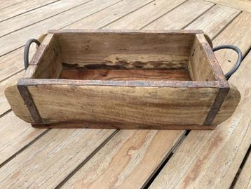 WOODEN BRICK MOULD VINTAGE STEENKIST MET HANDVATEN beschikbaar voor biedingen