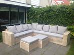Huis en Tuin Steigerhout Lounge hoekbank tuinbank, Nieuw