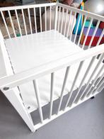 Box Bopita wit, schuine pootjes op wieltjes, Kinderen en Baby's, Ophalen, Gebruikt, Vierkant, In hoogte verstelbaar