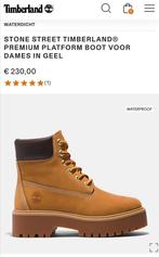 Timberland Nubuck Waterproof Boots 40 (incl. care products), Kleding | Dames, Nieuw, Ophalen of Verzenden, Timberland, Geel