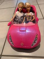 Barbie Auto met 2 poppen, Ophalen, Zo goed als nieuw, Barbie