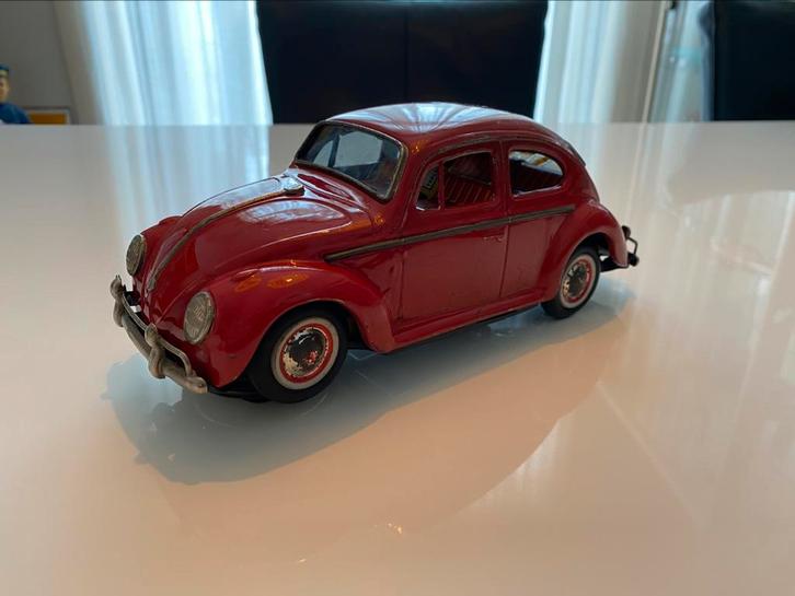 Blikken VW kever van K.O. Yoshida Made in Japan., Antiek en Kunst, Antiek | Speelgoed, Ophalen of Verzenden