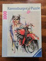 Voel de vrijheid.                Puzzel. Harley davidson., Gebruikt, Ophalen of Verzenden, 500 t/m 1500 stukjes, Legpuzzel