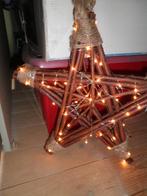 Rotan ster met ledverlichting 35 cm, Ophalen of Verzenden, Zo goed als nieuw