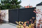 Uit voorraad leverbaar: Moderne poort 400x180cm compleet, Met poort, Nieuw, Ophalen of Verzenden, Tuinhek
