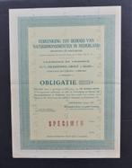 Vereeniging tot Behoud van Natuurmonumenten (Imbosch), Verzenden, 1920 tot 1950, Obligatie of Lening